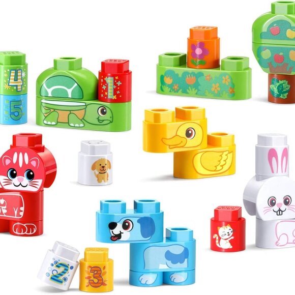 Leapfrog Leap Builders Blocks Pet Pals 27 Pieces For Age 2+ New in Box - Picture 5 of 16